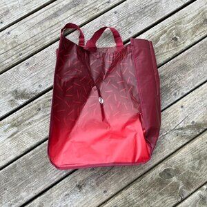 Large lululemon tote Red holiday 2022 with bonus small lunch tote bag